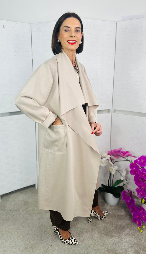 Kenedy waterfall jacket in stone