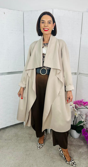 Kenedy waterfall jacket in stone