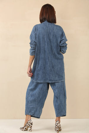 FRANK denim boxy jacket