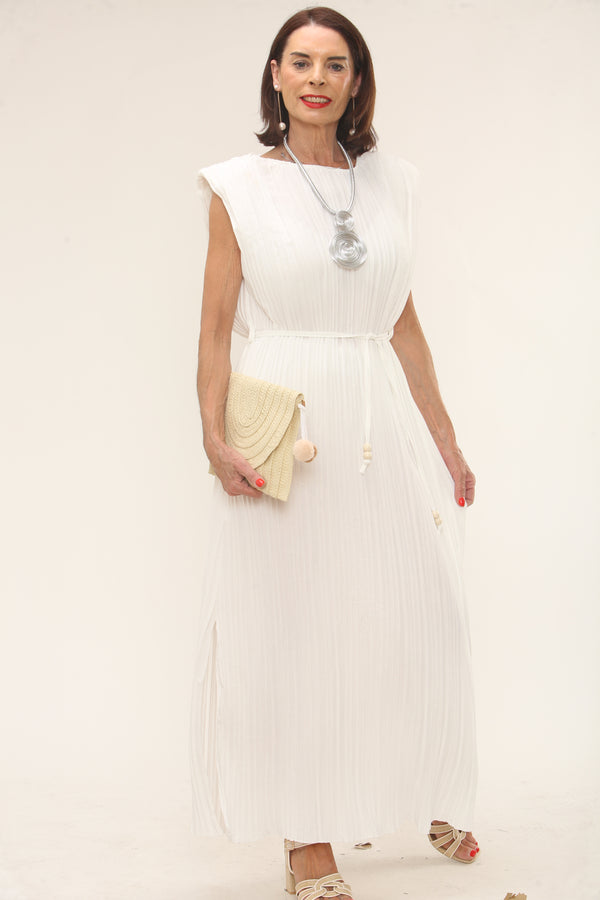 Ellis Dress in white