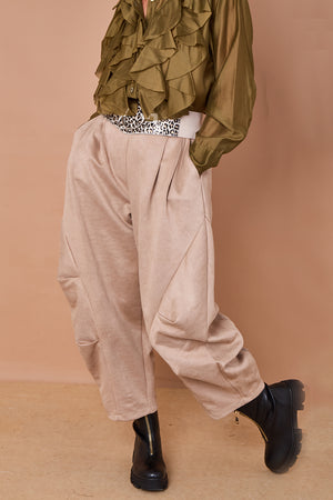 Lisbon Cocoon Trousers in beige
