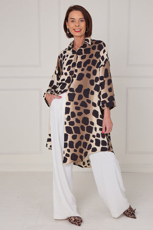 Tupelo Dress/Top in Cheetah