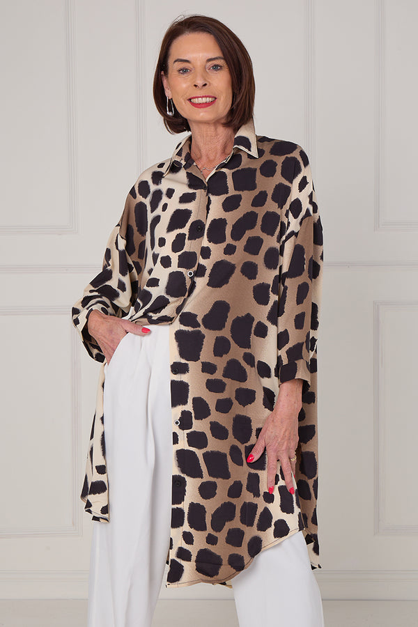 Tupelo Dress/Top in Cheetah