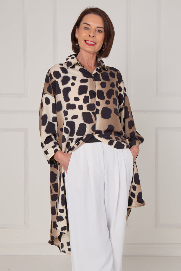 Tupelo Dress/Top in Cheetah