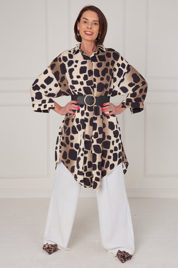 Tupelo Dress/Top in Cheetah