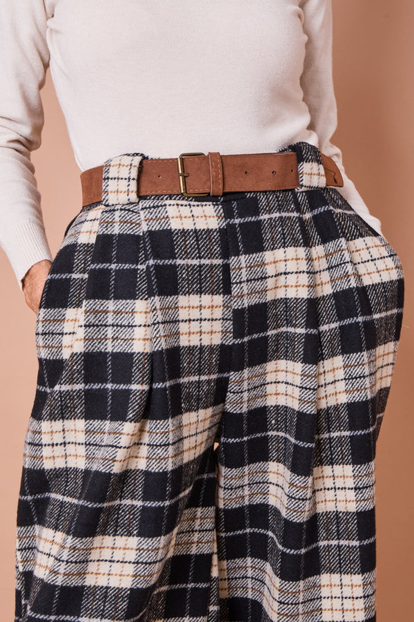 Angelo Trousers in black and beige