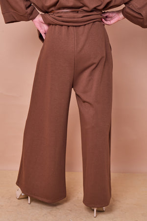 Dora Palazzo trousers in chocolate