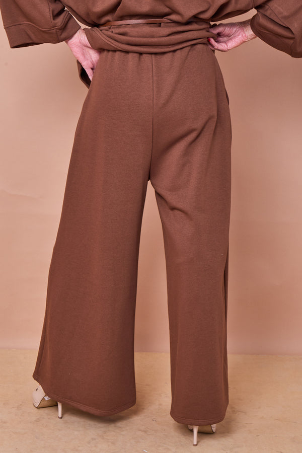 Dora Palazzo trousers in chocolate