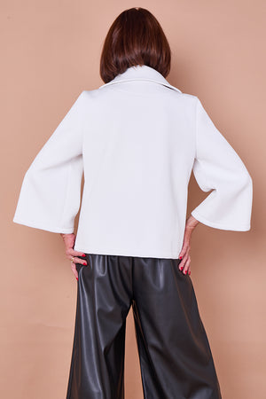 Monica elegance jacket in winter white