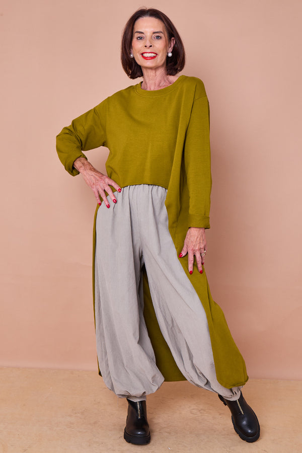 Sabrina pin cord trousers in stone