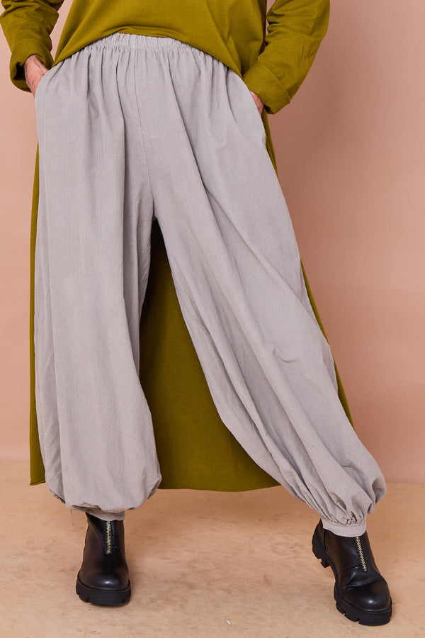 Sabrina pin cord trousers in stone
