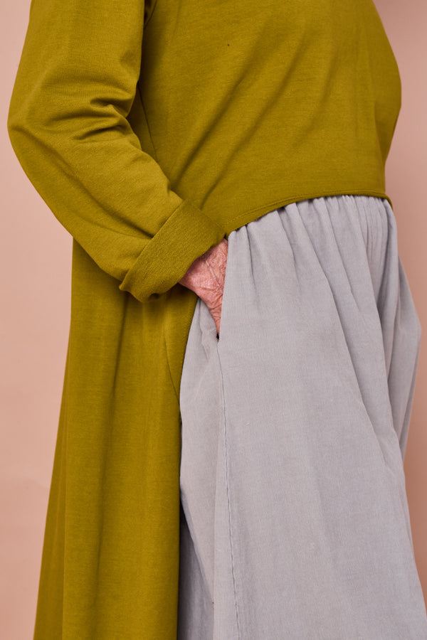 Sabrina pin cord trousers in stone