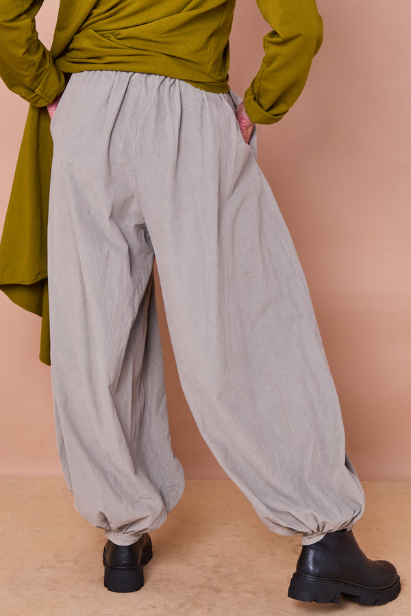 Sabrina pin cord trousers in stone