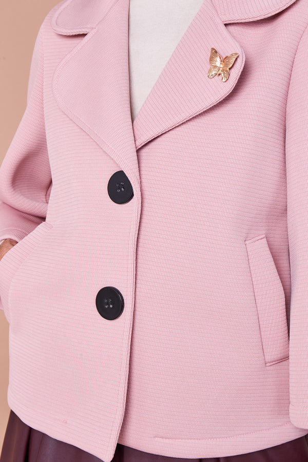 Monica elegance jacket in blush