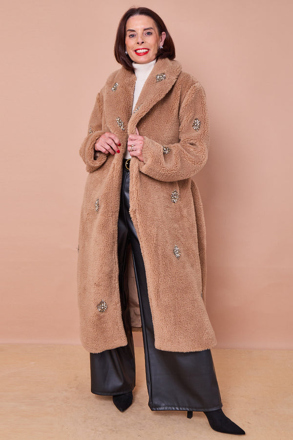 Cecilia long coat in camel