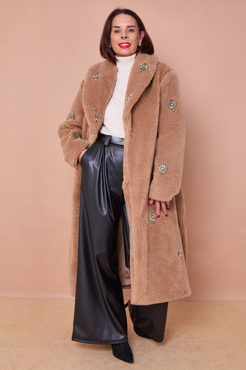 Cecilia long coat in camel