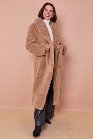 Cecilia long coat in camel