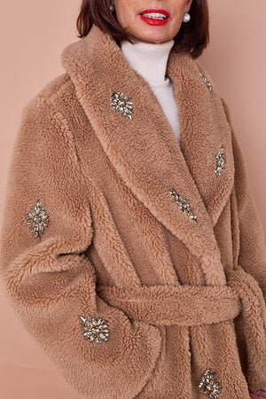 Cecilia long coat in camel