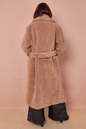 Cecilia long coat in camel