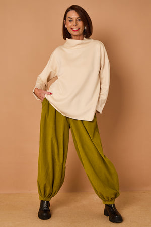 Sabrina pin cord trousers in pistachio