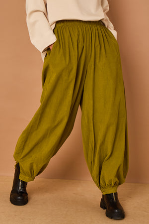 Sabrina pin cord trousers in pistachio