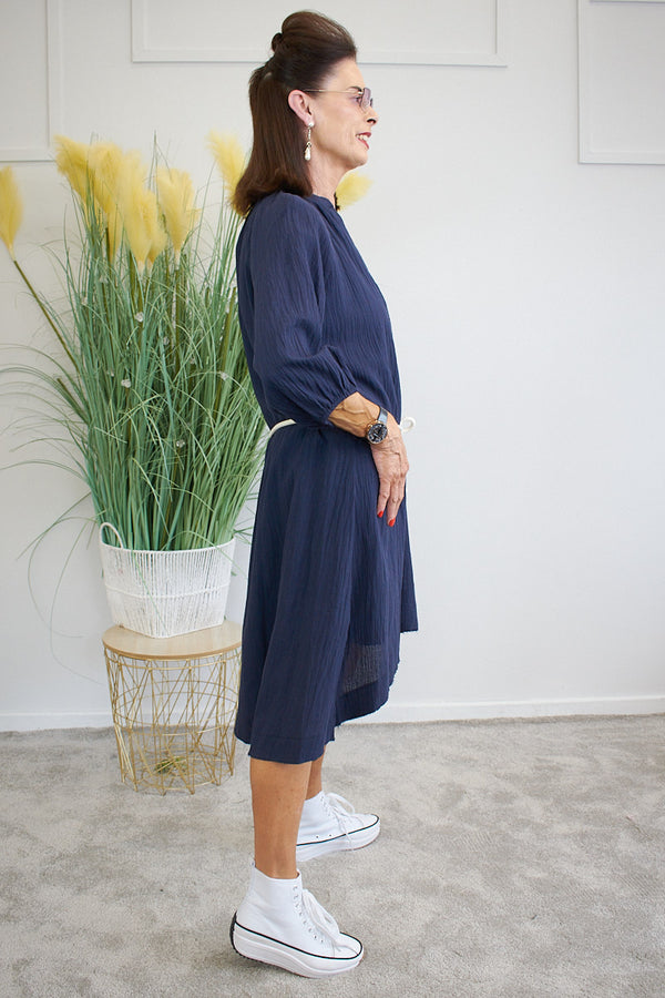 Marina Dress in Fresh Navy