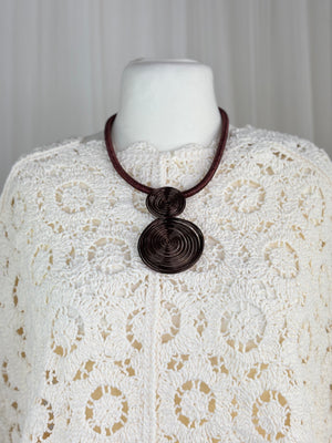 Choclate circle necklace in Jewellery