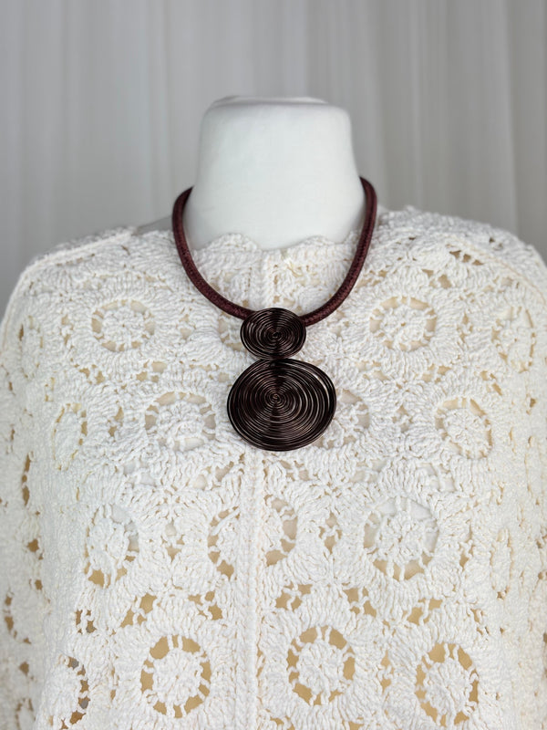 Choclate circle necklace in Jewellery