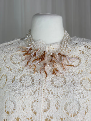 Mantis coral effect necklace beige in Jewellery