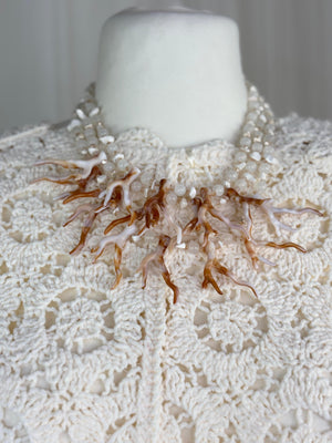 Mantis coral effect necklace beige in Jewellery