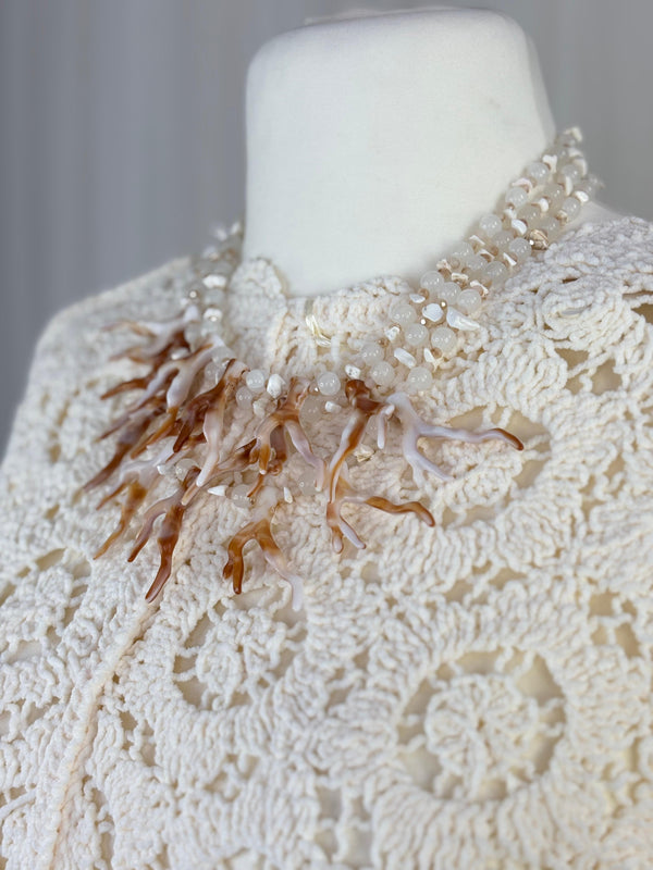 Mantis coral effect necklace beige in Jewellery