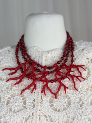 Mantis carol effect necklace red in Jewellery