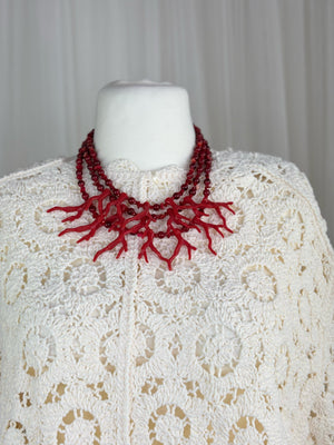 Mantis carol effect necklace red in Jewellery