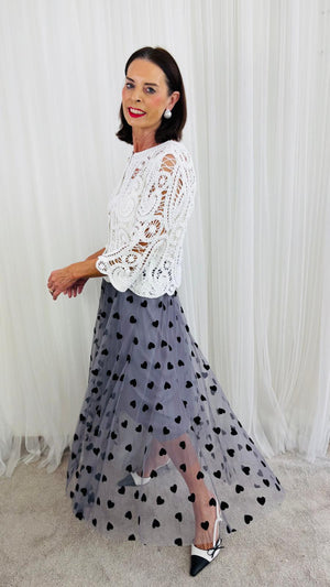 Mila Crochet Cardigan top