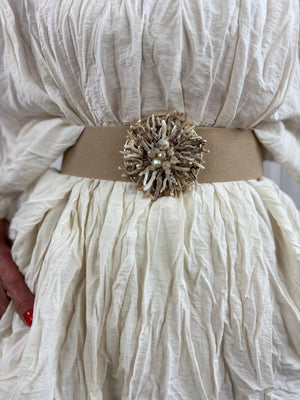 Isabelle Stretch belt in Mocha