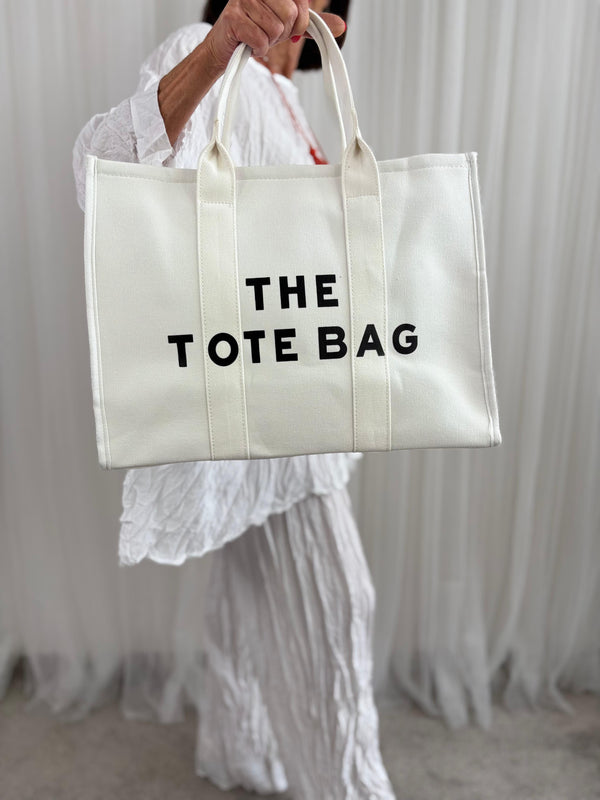 Elegant Tote Bag in White