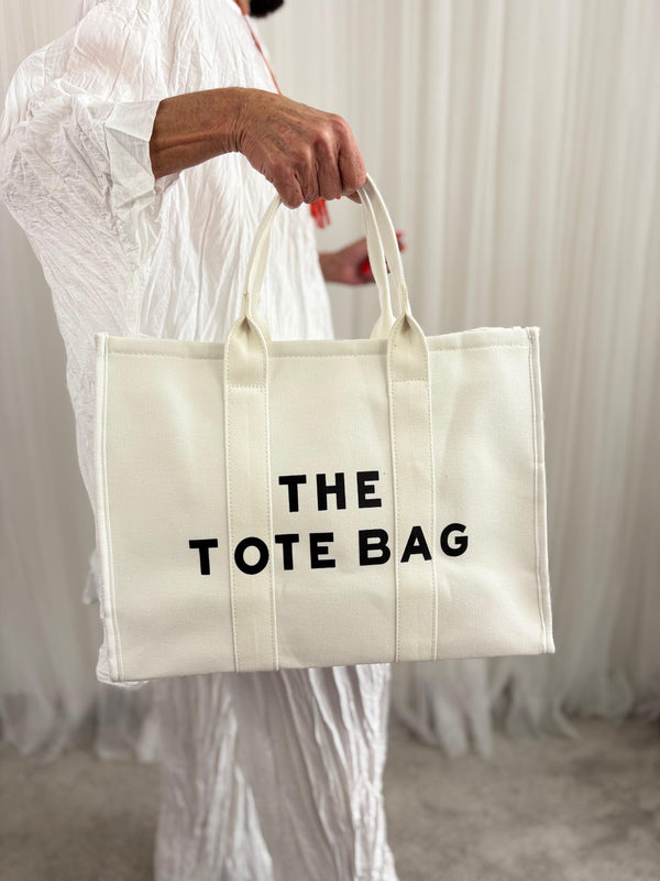 Elegant Tote Bag in White