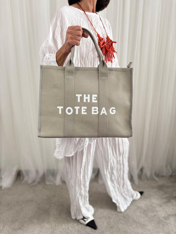 Elegant Tote Bag in Grey