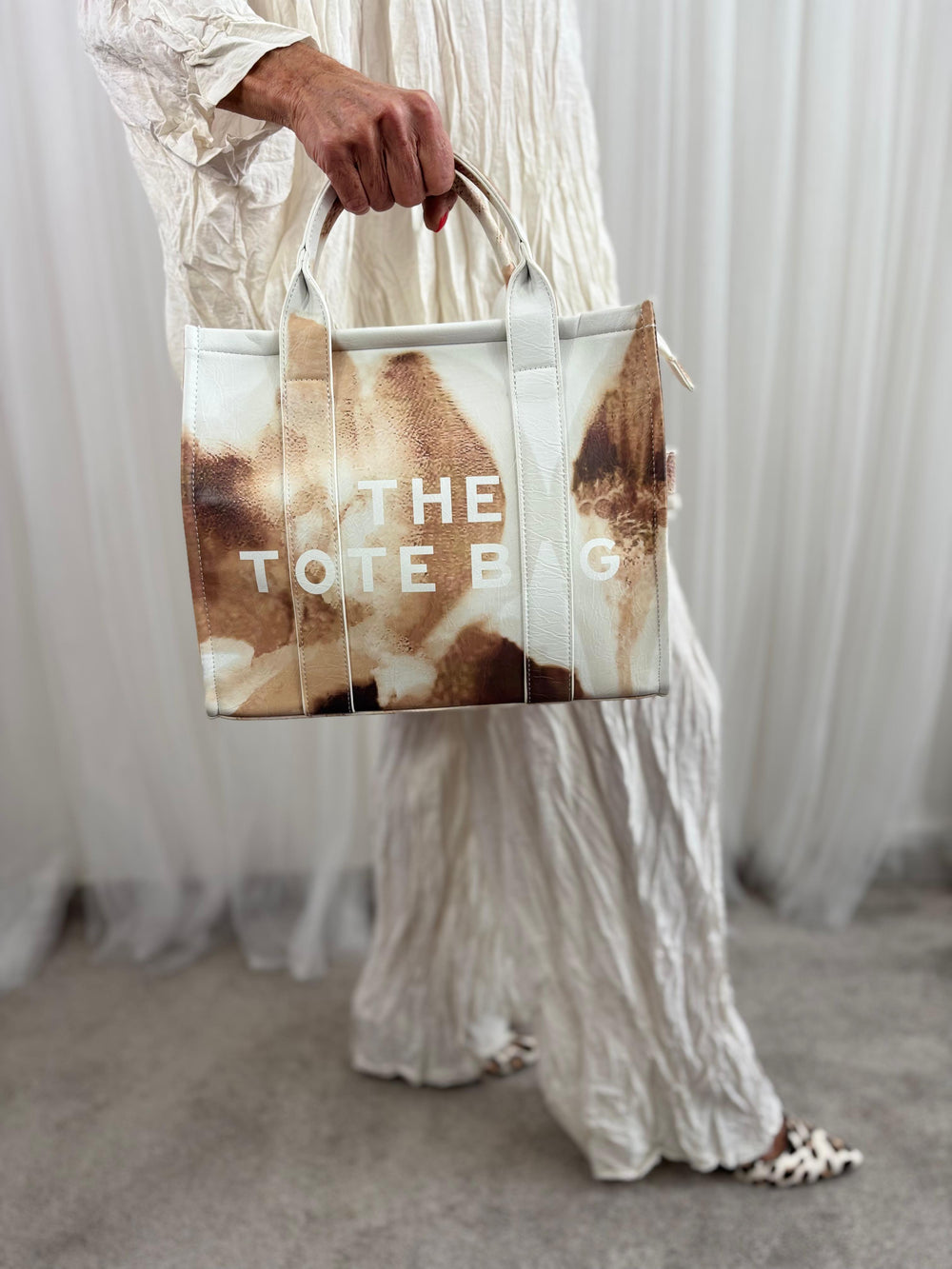 Terra Tote Bag in cappuccino tones