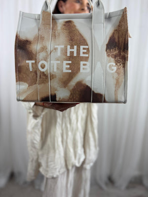 Terra Tote Bag in cappuccino tones