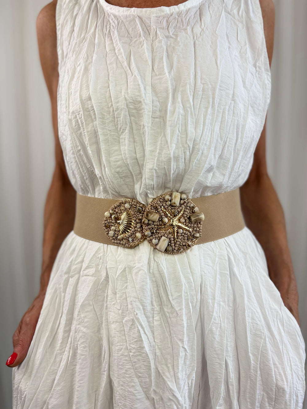 Gold Star with pearl Belt