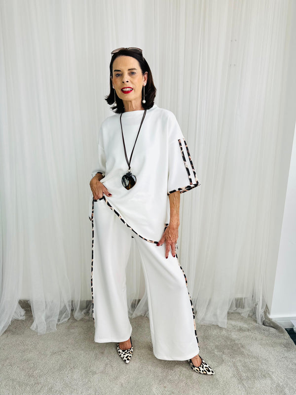 Ponza Trousers in ecru