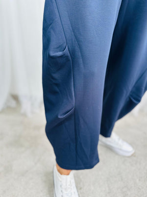 Lorenzo Cocoon Trousers in navy