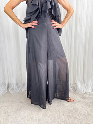 Calipso Palazzo Trousers in Black