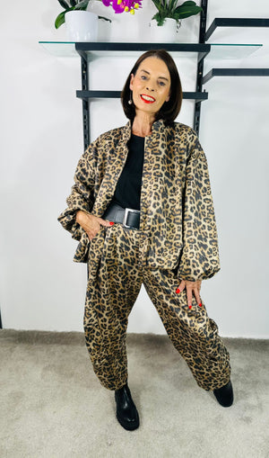 Lisbon jacket in Leopard print