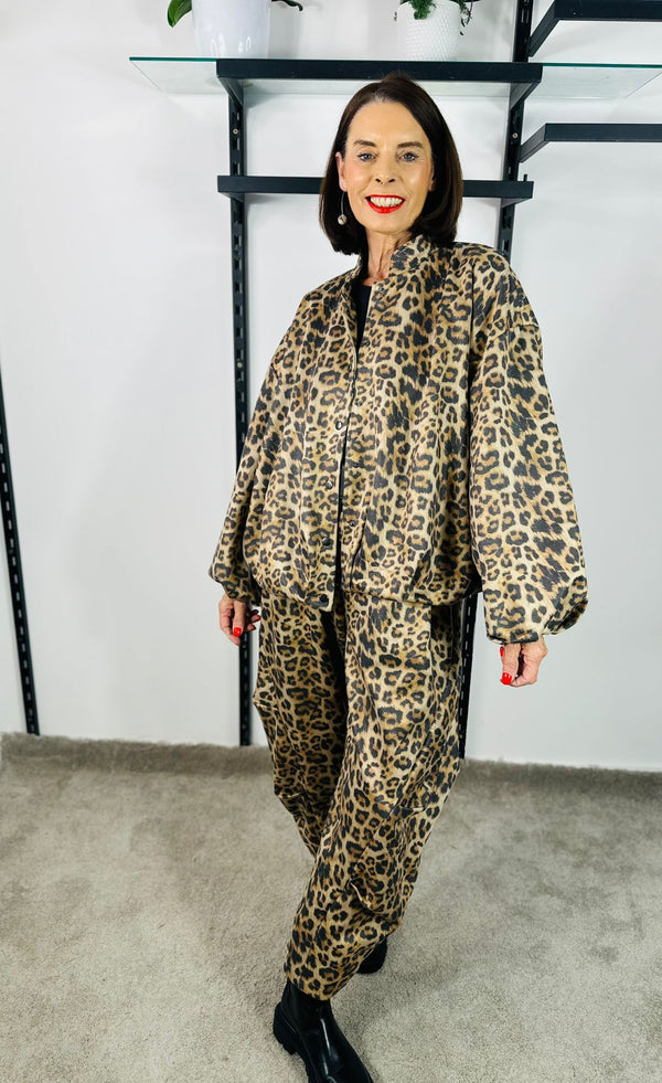 Lisbon jacket in Leopard print