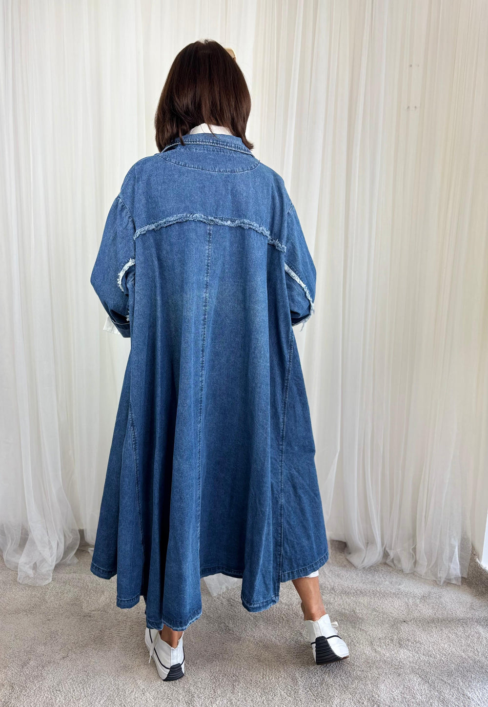 Denim Trench Jacket