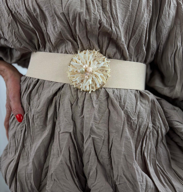 Isabelle Stretch belt in Beige