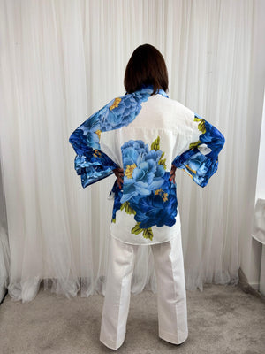 Saliha Shirt in vivid blue