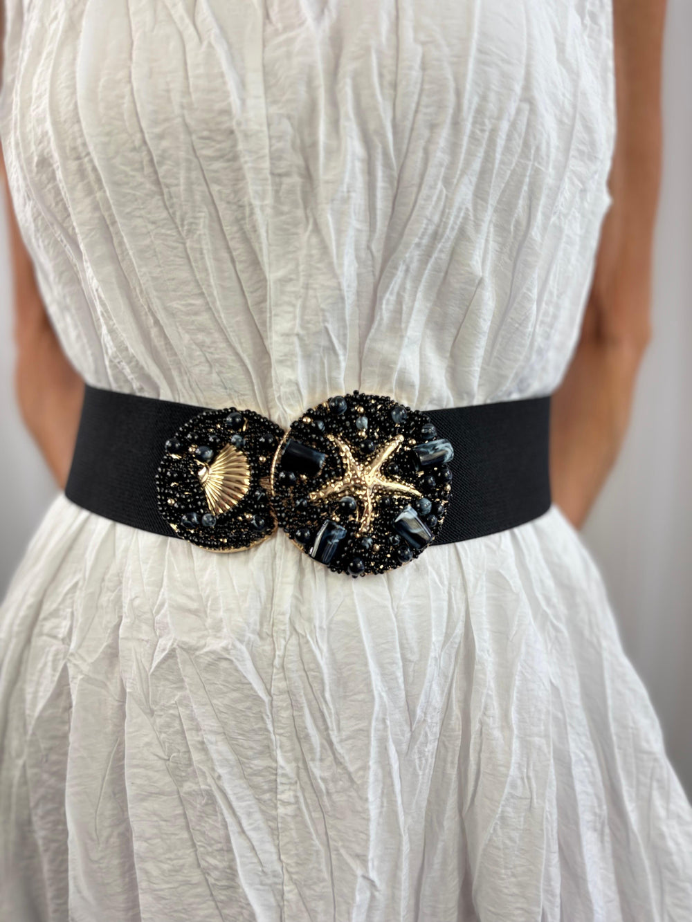 Black Star with pearl Belt